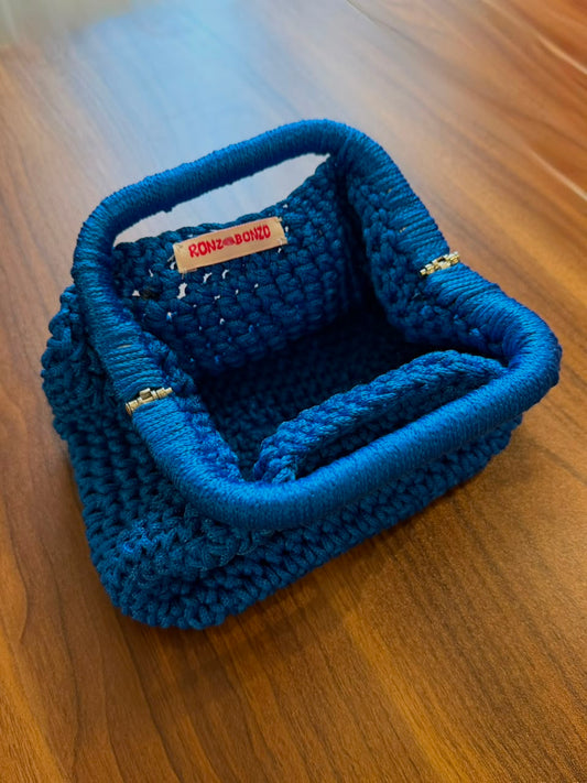 Small Bubbly Clutch Blue