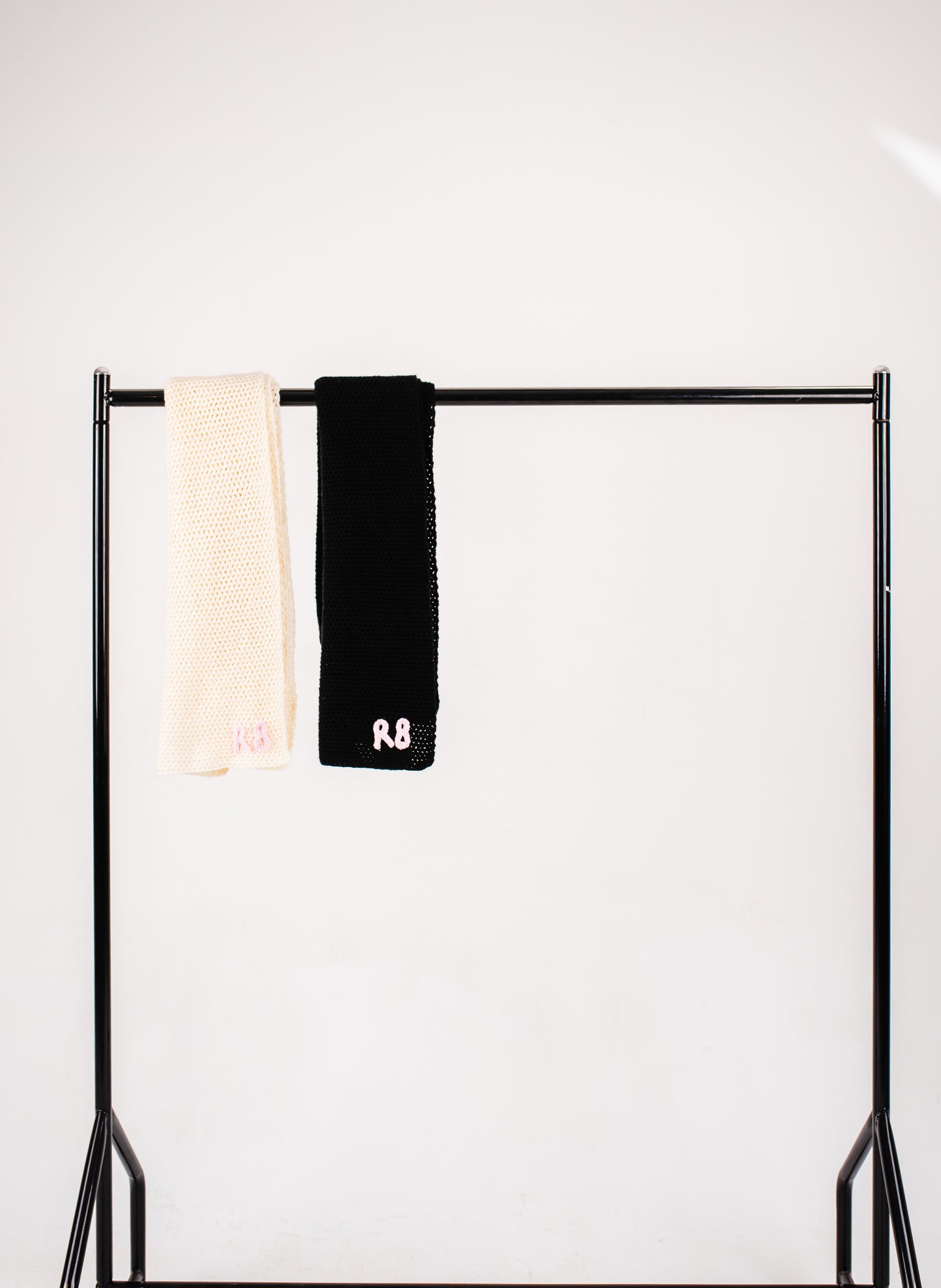 White/Black Scarf
