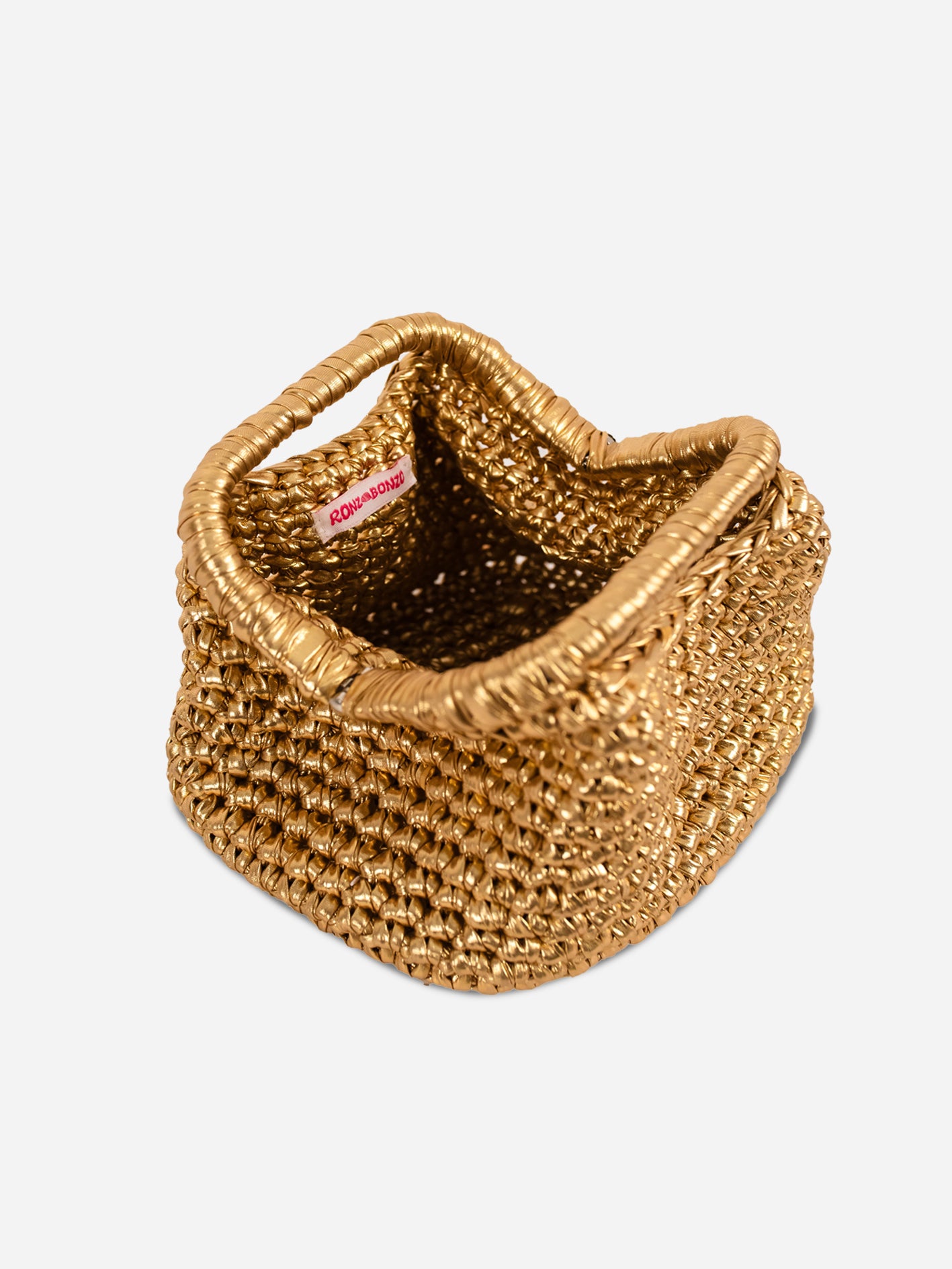 Metallic Bubbly Clutch Silver Small