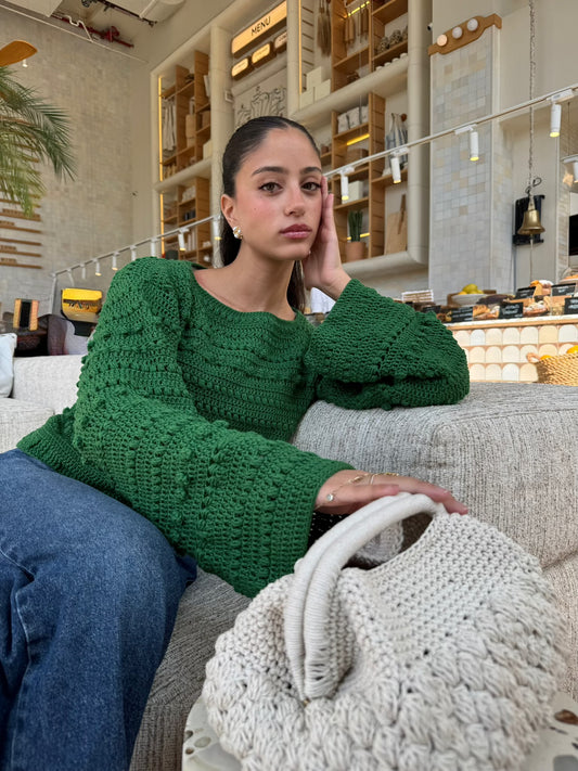 Cozy Girl Sweater Green