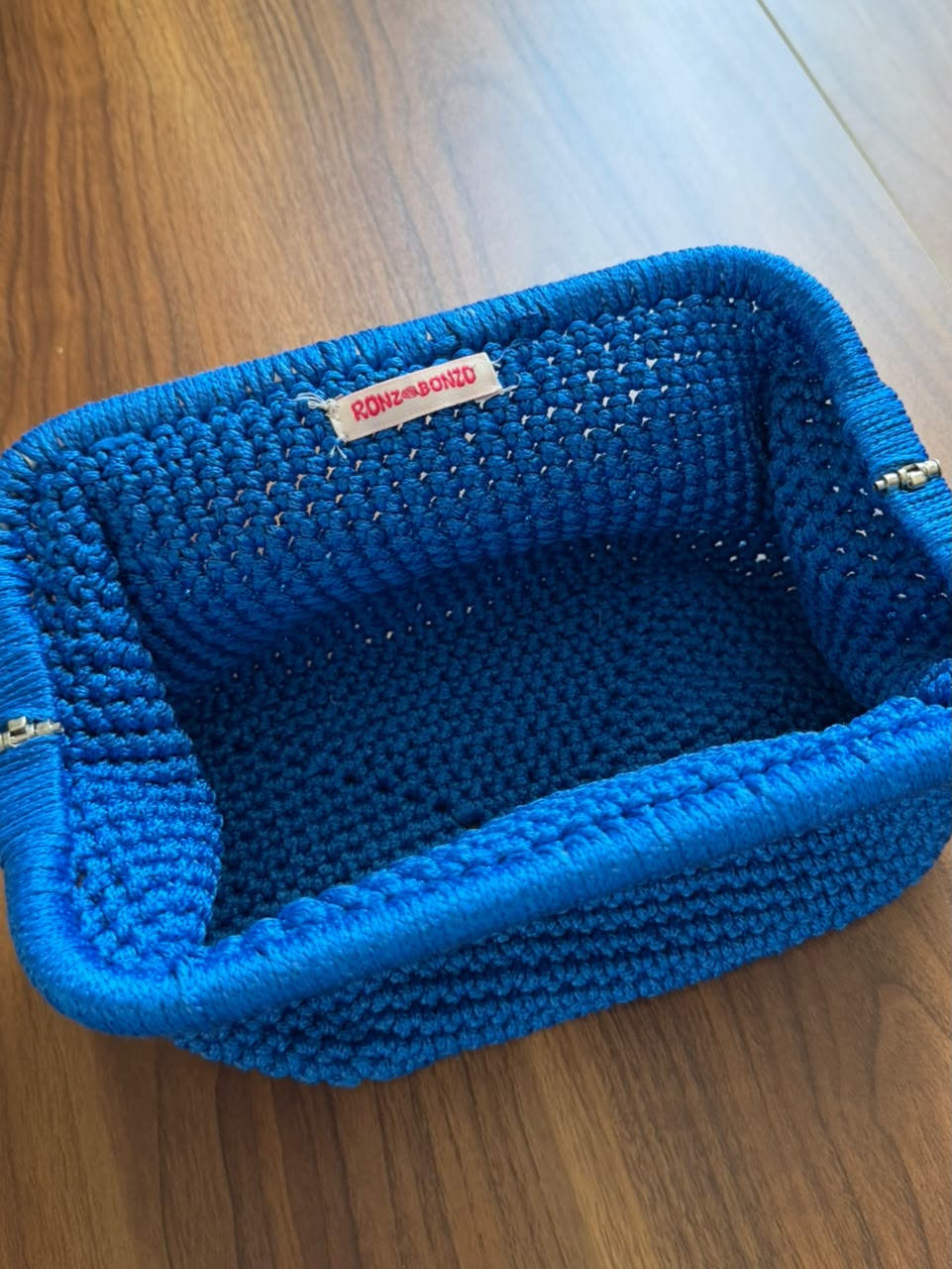 Medium Bubbly Clutch Blue