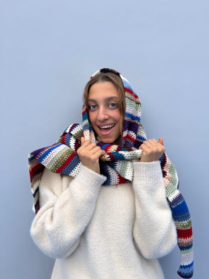 Wonder Scarf BrownXBlue